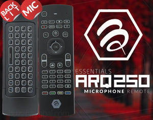 BuzzTV Essential ARQ-250 RGB Air Mouse Remote Control + MIC - BuzzTV Global