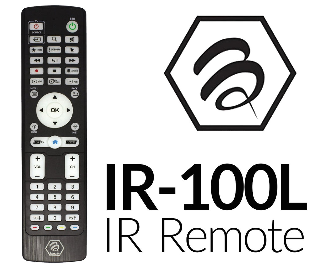 BuzzTV IR-100L ( Luminous ) Factory Replacement Remote Control - BuzzTV Global